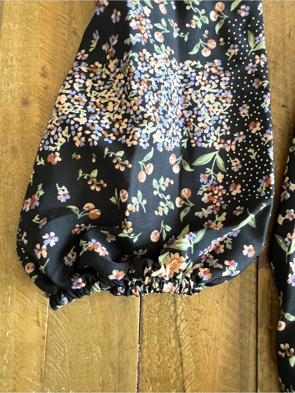Cupshe Boho Black Floral Lace Trim Dress • Cottagecore Prairie Style US XL- NWOT - Picture 16 of 16